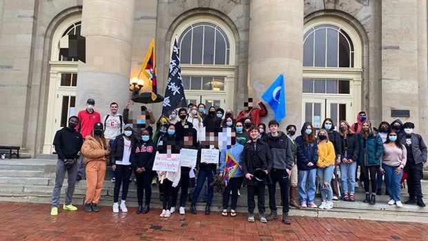 康奈尔大学学生集会 声援维吾尔人反对种族灭绝
