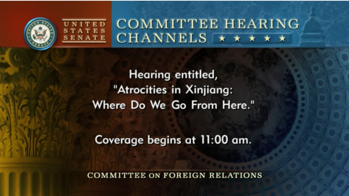 参议院就维吾尔地区中国暴行进行听证，以推进广泛政策应对